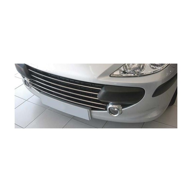 CUBRE PARRILLA 5 unidades ACERO INOXIDABLE PEUGEOT 307 01 06 gt 