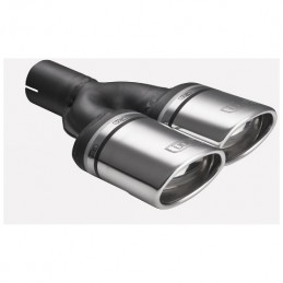 Colas de escape oval 95x65x200 180 izq drcha RVS