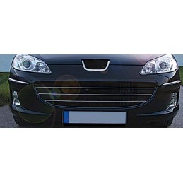 CUBRE PARRILLA 3 unidades ACERO INOXIDABLE PEUGEOT 407 2005 gt 