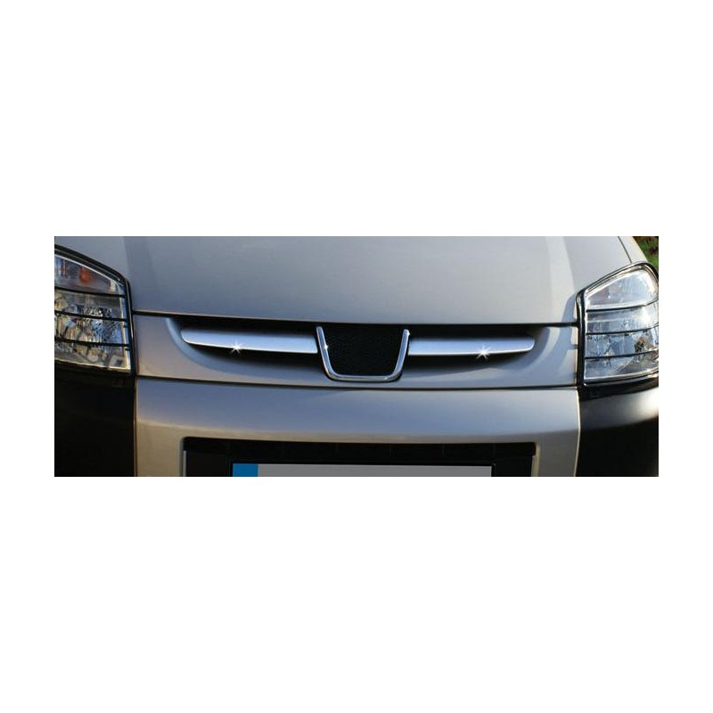 CUBRE PARRILLA 2 unidades ACERO INOXIDABLE PEUGEOT PARTNER 01 04