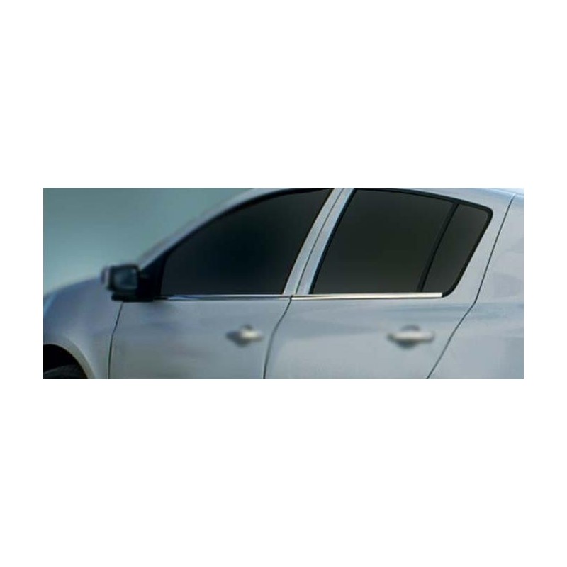 CUBRE MARCO VENTANA 4 unidades ACERO INOXIDABLE RENAULT CLIO III