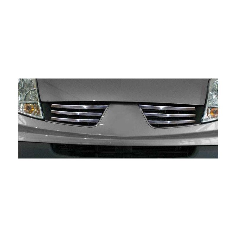 CUBRE PARRILLA 6 unidades ACERO INOXIDABLE RENAULT TRAFIC 2010 gt 