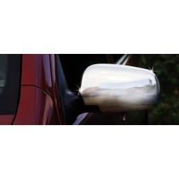 Cubre Espejos Retrovisores Acero Inoxidable SKODA FABIA 2000 gt  2 