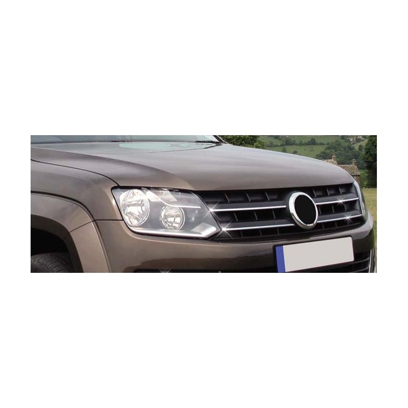 CUBRE PARRILLA 4 unidades ACERO INOXIDABLE VW AMAROK 2010 gt 