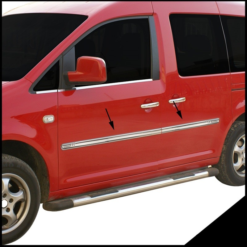 CUBRE MOLDURAS PUERTA ACERO INOXIDABLE VW CADDY 2003 2015
