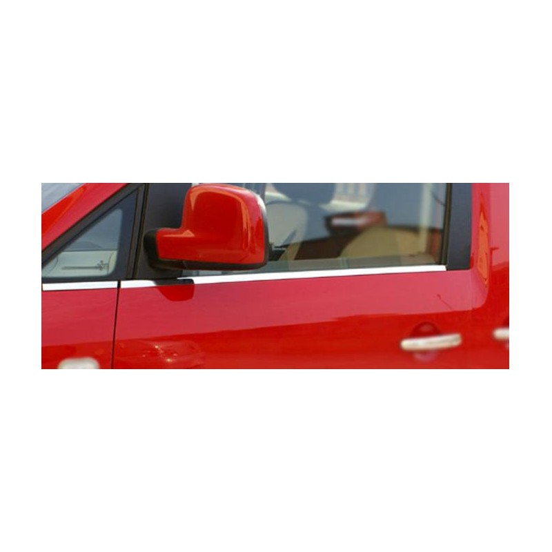 CUBRE MARCO VENTANA 4 unidades ACERO INOXIDABLE VW CADDY 01 04 gt 