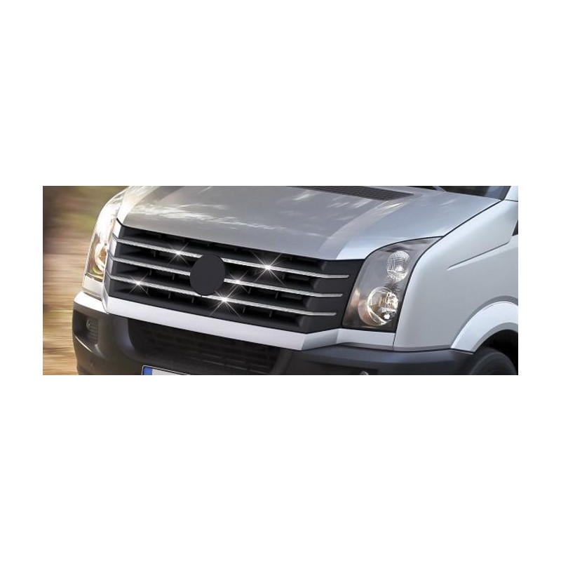 CUBRE PARRILLA 6 unidades ACERO INOXIDABLE VW CRAFTER 2012 gt 