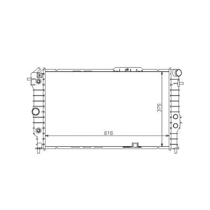 RADIADOR OPEL CALIBRA  88 95  617X368  1 4   2 0 1 7 D  M A   AC