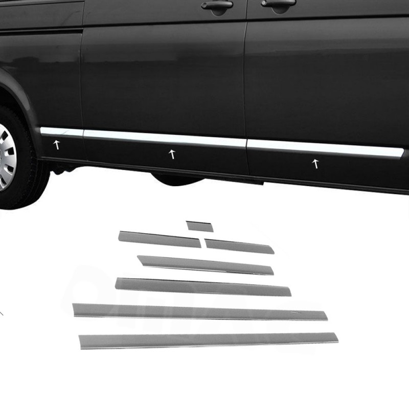 CUBRE MOLDURAS PUERTA 7 unidades   chasis largo  VW T5 TRANSPORT
