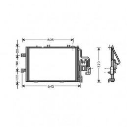 CONDENSADOR OPEL CORSA C  00 03 540X380 1 0 1 2 1 4