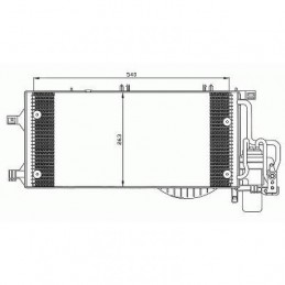 CONDENSADOR OPEL CORSA  00 7 03 540X263 1 7 DTI 55KW MANUEL AUTO