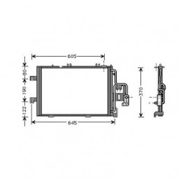 CONDENSADOR OPEL CORSA C  03 06 540X380 1 0 1 2 1 4