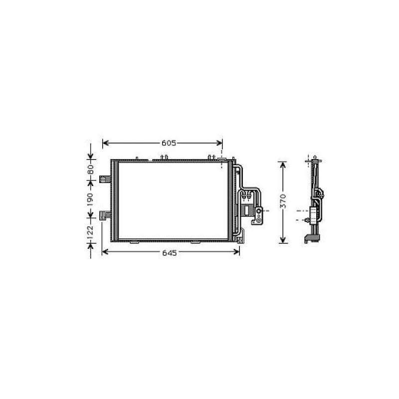 CONDENSADOR OPEL CORSA C  03 06 540X380 1 0 1 2 1 4