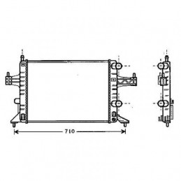 RADIADOR OPEL CORSA C  00  gt  gt  1 0 1 2    AC   TWINPORT 1 0 1 4   