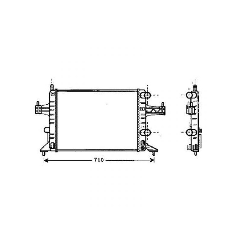 RADIADOR OPEL CORSA C  00  gt  gt  1 0 1 2    AC   TWINPORT 1 0 1 4   