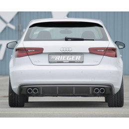 ANADIDO FALDON TRASERO AUDI A3 8V 3 5 PTAS NO S LINE CARBON LOOK