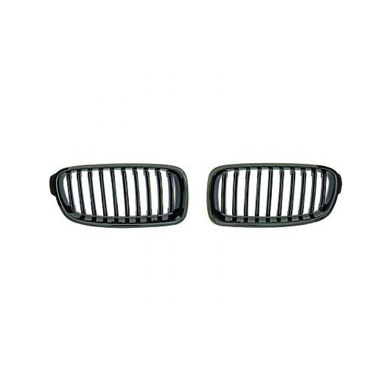 JUEGO REJILLAS BMW F30 11    gt  gt  NEGRO   GLOSS