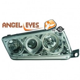 JUEGO FAROS DE DISENO SKODA FABIA  04 07 H7 H1 CRISTAL CLARO CRO