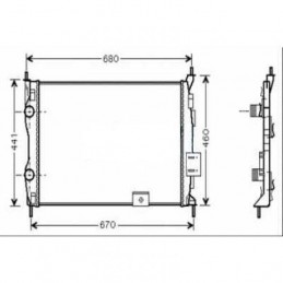 RADIADOR NISSAN QASHQAI  07  gt  gt  590X451X18  1 6I M     AC