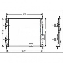 RADIADOR NISSAN QASHQAI  07  gt  gt  590X451X18  2 0I M     AC
