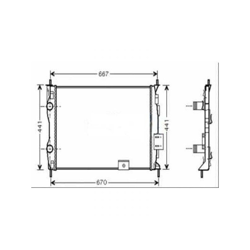 RADIADOR NISSAN QASHQAI  07  gt  gt  590X451X18  2 0I M     AC