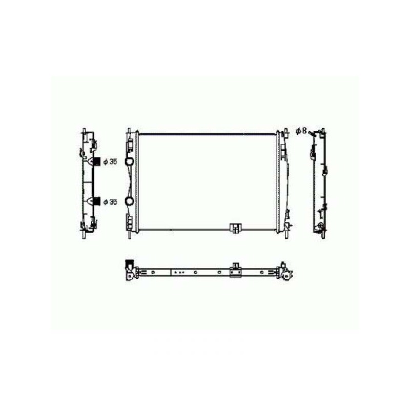 RADIADOR NISSAN QASHQAI  07  gt  gt  630X445X34  2 0DCI M     AC