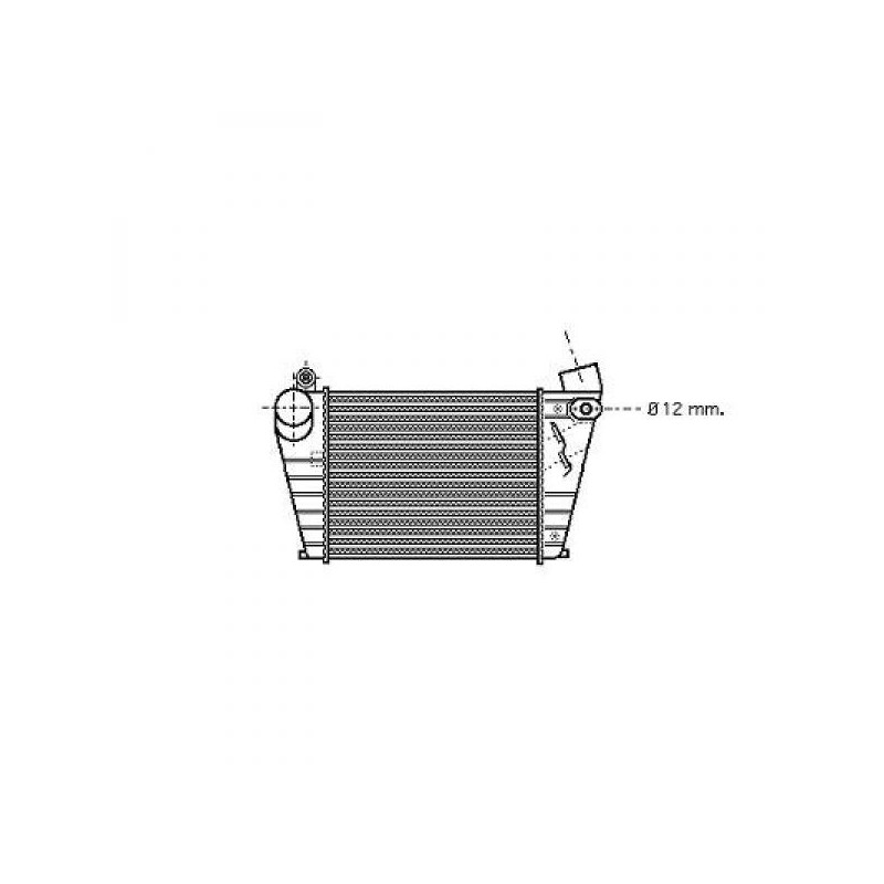 ENFRIADOR DE AIRE SKODA OCTAVIA 96 04    190X183X30    1 9TDI