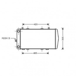 RADIADOR SKODA FELICIA  94  gt  gt  590X285 1 6 M