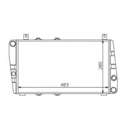 RADIADOR SKODA FELICIA  89  gt  gt  483X285 1 3 MAN   AC TB  FAVORIT