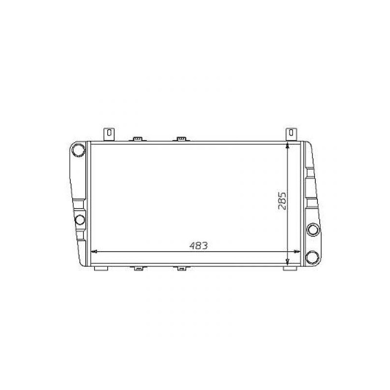 RADIADOR SKODA FELICIA  89  gt  gt  483X285 1 3 MAN   AC TB  FAVORIT