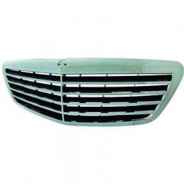 PARRILLA COMPLETA MERCEDES W221  05 09  CROMADO NEGRO