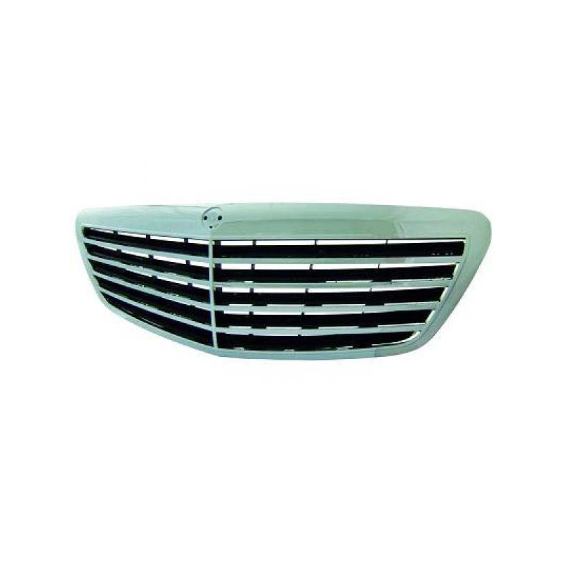 PARRILLA COMPLETA MERCEDES W221  05 09  CROMADO NEGRO