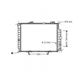 RADIADOR MERCEDES BENZ CLASE S W220  98 05  645X462X24  S320 A  