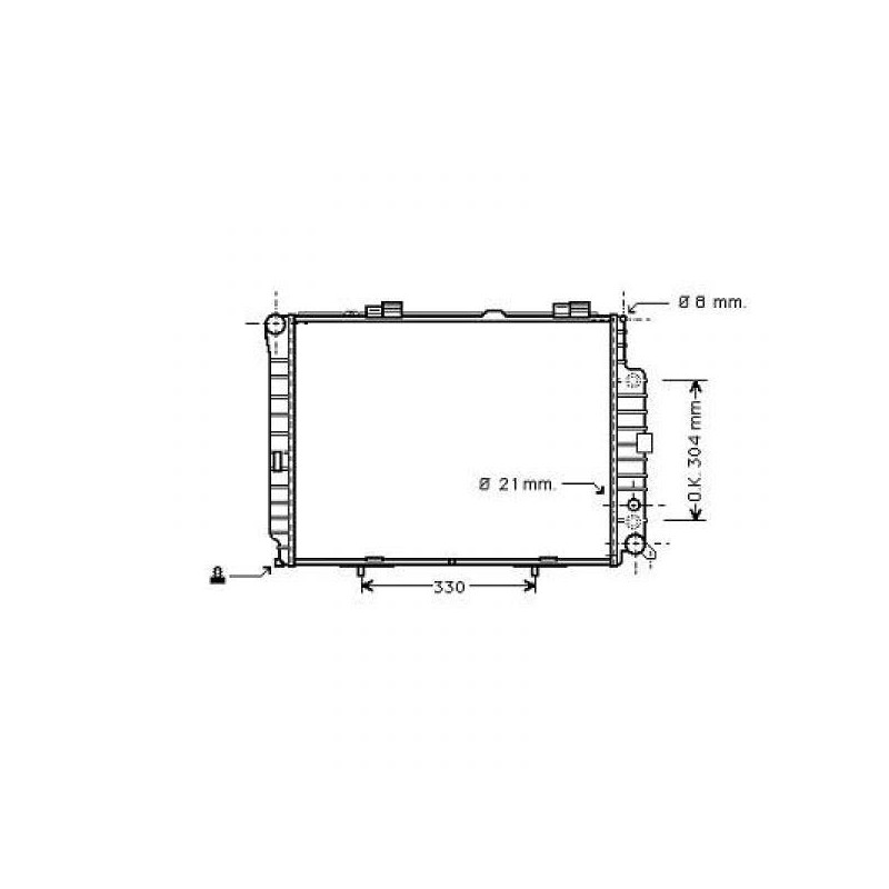 RADIADOR MERCEDES BENZ CLASE S W220  98 05  645X462X24  S320 A  