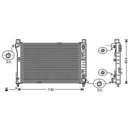 RADIADOR MERCEDES CLK W209 02 09  gt  A    AC  C180 200 240 320