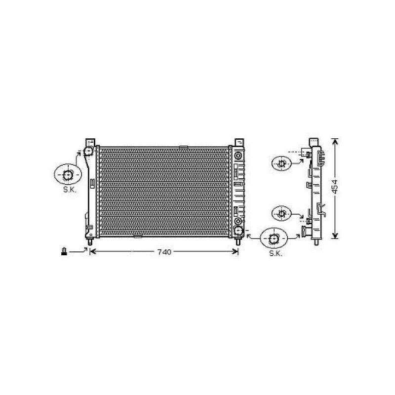 RADIADOR MERCEDES CLK W209 02 09  gt  A    AC  C180 200 240 320