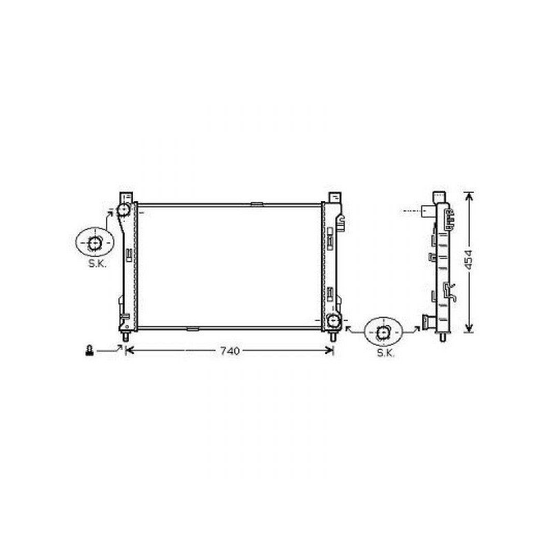 RADIADOR MERCEDES CLK W209   02 09   gt  gt  M    AC  C180 200 240 320