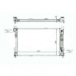 REFRIGERADOR MERCEDES CLK W209 02 09    650x410x18  180 220CDI M