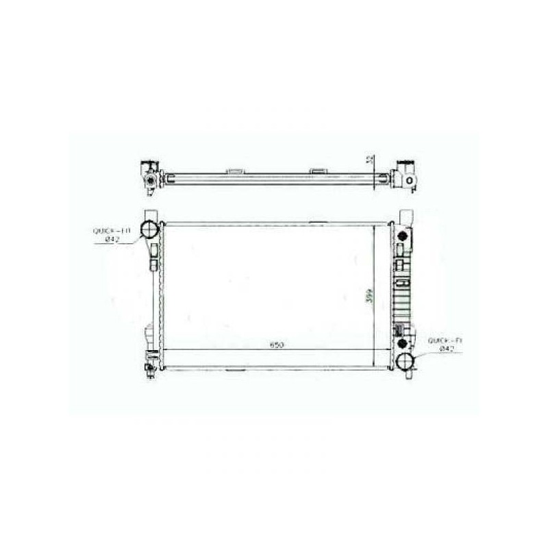 REFRIGERADOR MERCEDES CLK W209 02 09    650x410x18  180 220CDI M