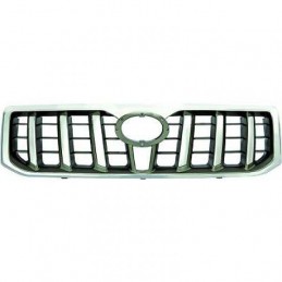 PARRILLA TOYOTA LAND CRUISER  03    gt  gt  CROMADO   PINTABLE  NEGRO