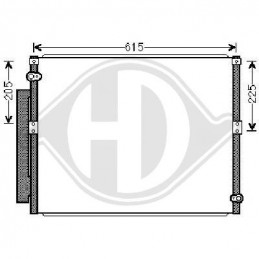 CONDENSADOR TOYOTA LAND CRUISER  02 07 590x500 3 0 D4D M A    AC