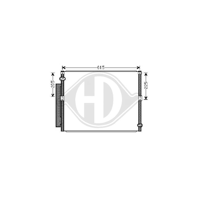 CONDENSADOR TOYOTA LAND CRUISER  02 07 590x500 3 0 D4D M A    AC