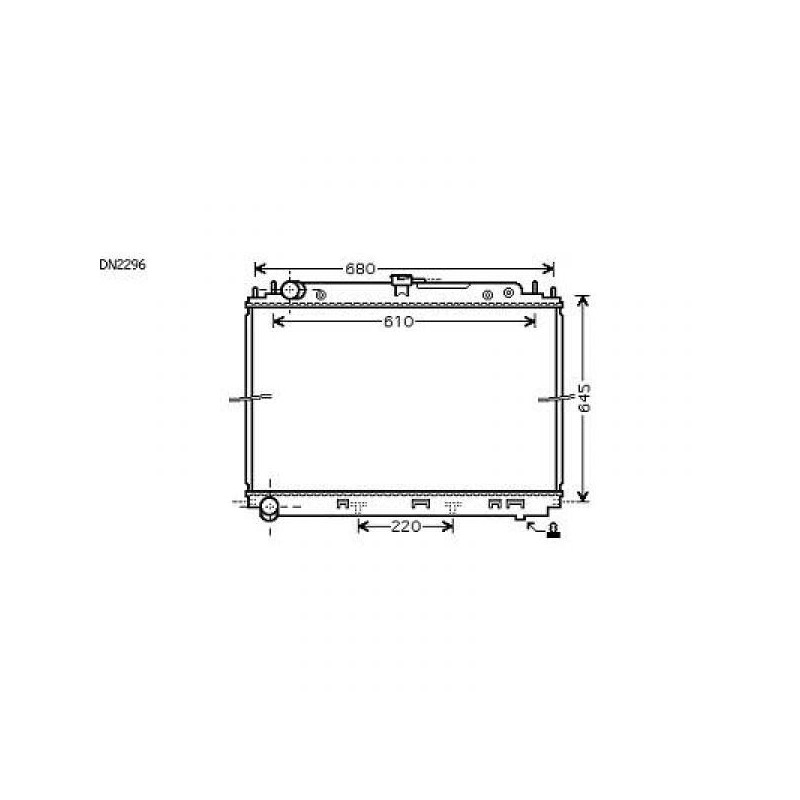 RADIADOR NISSAN NAVARA 05 10  600X685  2 5 DCI MANUAL      AC  