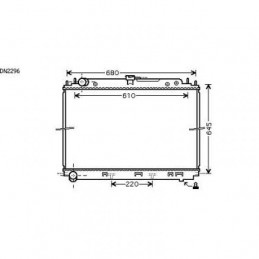 RADIADOR NISSAN PATHFINDER R51M  05 10  600X685  2 5 DCI MANUAL 