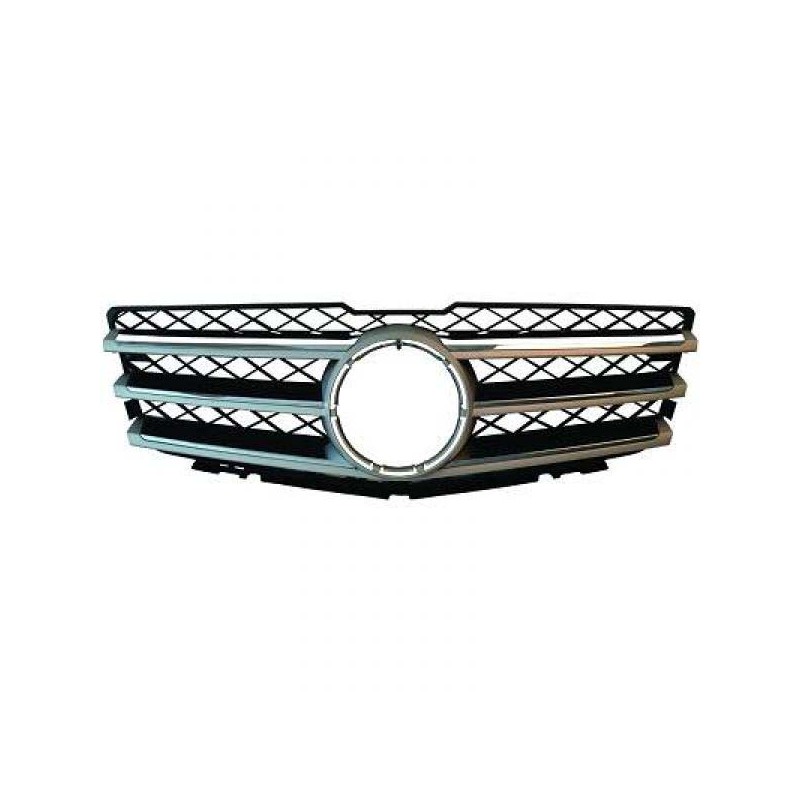REJILLA COMPLELTA MERCEDES GLK X204   08 12 CROMO   NEGRO
