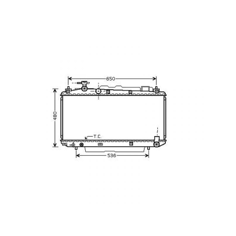 RADIADOR TOYOTA RAV 4  00 10 05  375X738X16  1 8 L 16V  M   A   