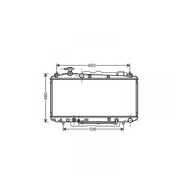 RADIADOR TOYOTA RAV 4  00 10 05 375X738X16  1 8I 16V M A     A C