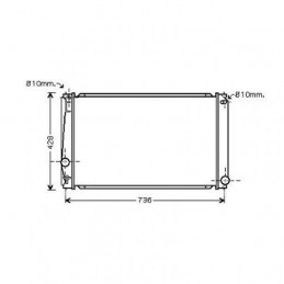 RADIADOR TOYOTA RAV 4  06  gt  gt  673X415X16 2 0I 16V  M A     AC