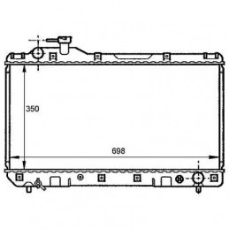 REFRIGERADOR TOYOTA RAV 4  94 00 350X700 M    AC