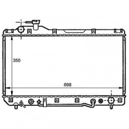 REFRIGERADOR TOYOTA RAV 4  94 00 AUTOMATICO 350X700 A    AC